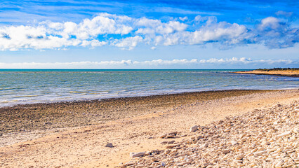 Ré island in french atlantic ocean