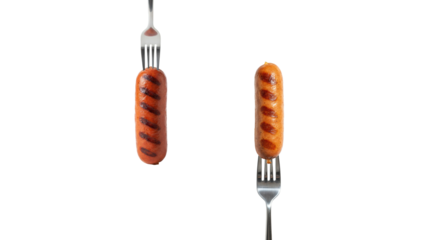 Sausage on Fork png
