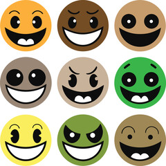 Vibrant and versatile full color graphic design with bold shapes and text elements