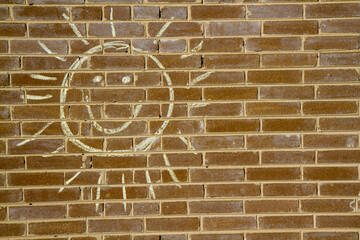 Obraz premium Kredą po ścianie słońce