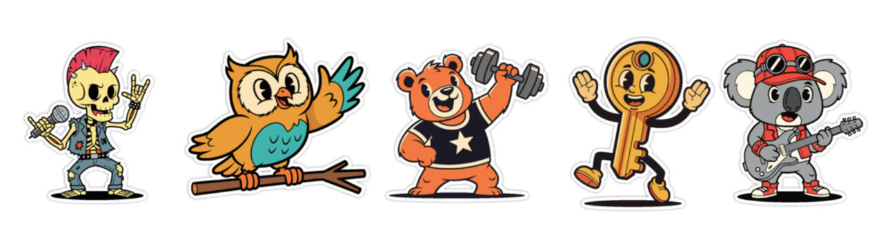 Diverse Cartoon Characters - A Fun Collection of Animated Person