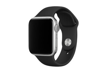 Smartwatch digital modern wearable technology device on transparent background