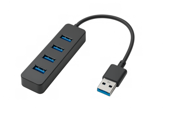 Usb hub adapter connecting multiple computer peripherals