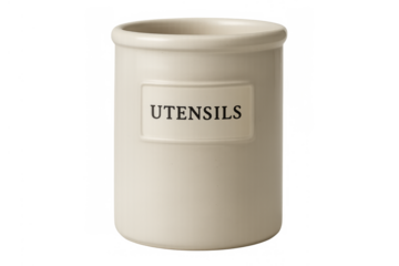 Ceramic utensil holder organizing kitchen cooking tools