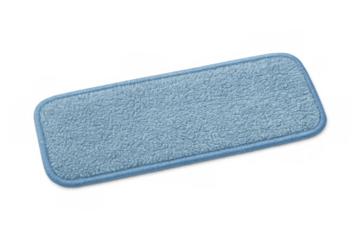 Blue microfiber mop pad for floor cleaning