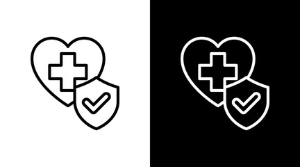 Medical Cross With Icon Set Design
