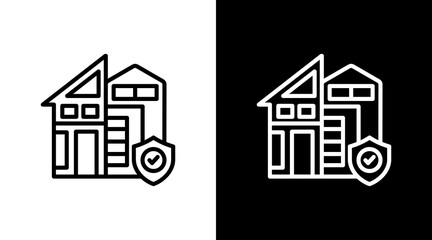 House With Icon Set Design