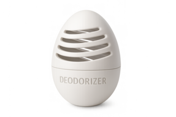 White egg-shaped deodorizer for household odor elimination