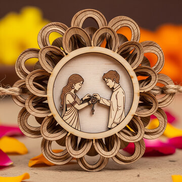Wooden Rakhi Art: Handcrafted Symbol of Sibling Bond