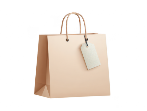 Ecommerce shopping bag clipart modern flat design digital element minimalist style conceptual use