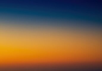 Captivating abstract morning sky background displaying smooth color gradients, transitioning from deep indigo and cerulean to warm gold and fiery orange ,wallpaper, ethereal, graphic