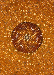 Mandala ornament creative work. Seamless pattern background with mandala ornamental, creative work background design illustration. Digital art illustration