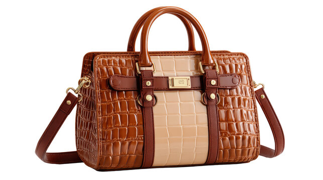 Elegant Handbag: This captivating image showcases a luxurious, handcrafted handbag, defined by its rich textures, sophisticated design, and enduring style. A symbol of fashion and function.