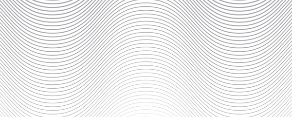 Abstract white background from lines. Wavy line drawing