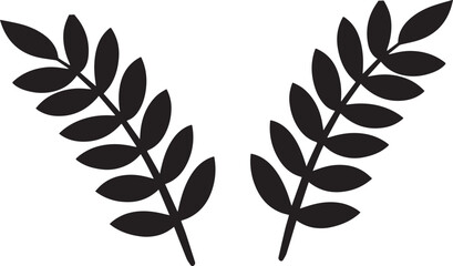 Leaf Minimal Elegant Natural Botanical Plant Drawing line art one line art