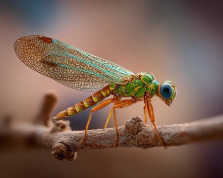 Lizard Interacting with a Dirt Dauber: A Macro Exploration of Nature's Intriguing Insect Life