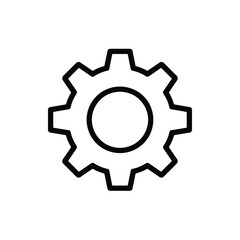 Gear Icon Illustration of Cog Wheel Symbol for Settings