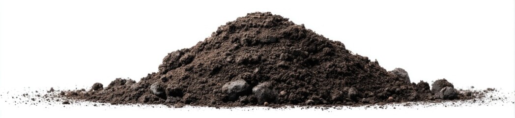 Earth Mound A heap of dark brown soil