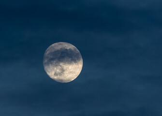 Photographing big waves, birds flying at sea, and the almost full moon!