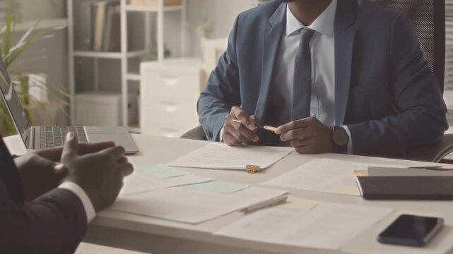 Signing a New Job Contract at a Successful Company