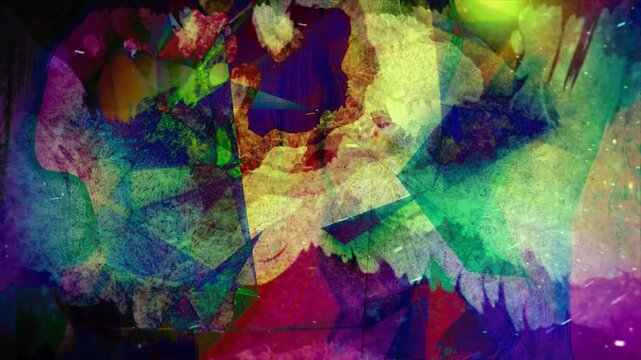 abstract colorful grunge pattern transition collection on alpha background
