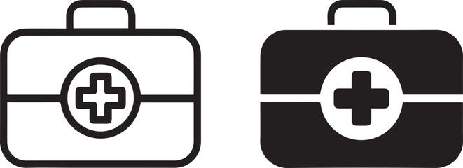 firstaidkit medical first aid kit symbol healthcare emergency vector