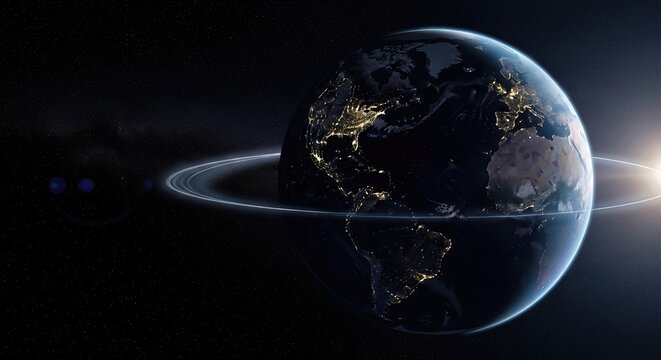 Planet rotation phenomenon: terrestrial spin, axial balance, cosmic motion, celestial rhythm, orbital pattern, universal harmony, astronomical order, global dynamic, natural cycle, geophysical flow