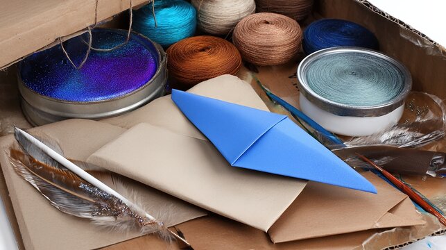 Craft Supplies for Various Hobbies During National Hobby Month Celebration at Home