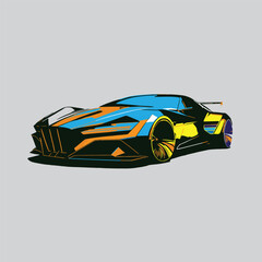 racing car vector illustration