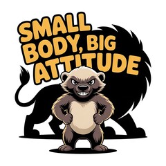 Funny Honey Badger T-Shirt Designs – Fearless, Meme, and Comedy Animal Vector Collection (No Background)
