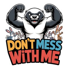 Funny Honey Badger T-Shirt Designs – Fearless, Meme, and Comedy Animal Vector Collection (No Background)