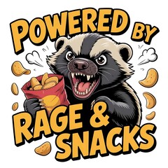 Funny Honey Badger T-Shirt Designs – Fearless, Meme, and Comedy Animal Vector Collection (No Background)
