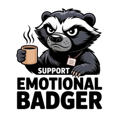 Funny Honey Badger T-Shirt Designs – Fearless, Meme, and Comedy Animal Vector Collection (No Background)