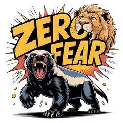 Funny Honey Badger T-Shirt Designs – Fearless, Meme, and Comedy Animal Vector Collection (No Background)