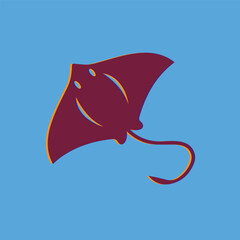 flying kite on blue sky