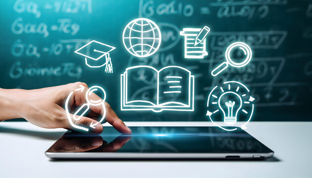 Digital Education and E-Learning Technology Concept