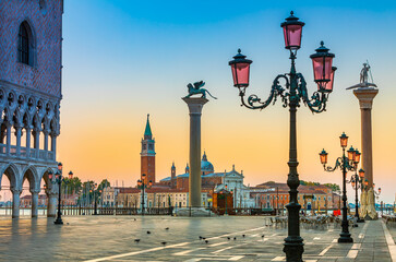 Obraz premium Saint Mark's Square in the morning in Venice, Italy
