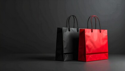 Black Friday Sale Background with Red and Black Theme