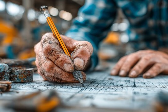 mixed materials, tools, and color swatches. Generative AI