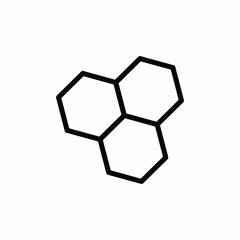 Obraz premium honeycomb bee icon sign vector