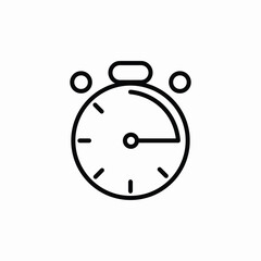 stopwatch timer icon sign vector