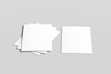 Elegant & Realistic catalog brochure mockup displayed on a white minimal background. Perfect for showcasing branding, print design, magazine layouts, or marketing presentations in a professional