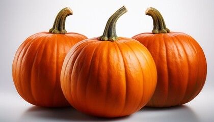 Obraz premium View From Different Angles Of A Ripe Orange Pumpkin Isolated On A Transparent Background Red Pumpkins On A Transparent Background