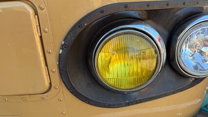 old car headlight