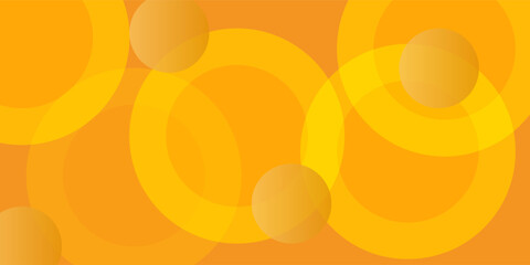 Abstract circles yellow background vector illustration