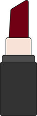 Red Lipstick – Minimalist Cartoon Beauty Icon