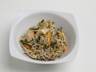 Stir fried vegetables in a bowl