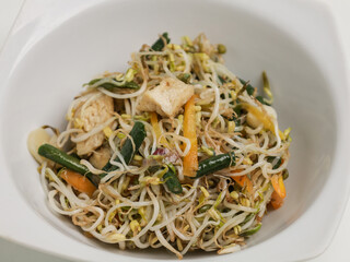 Stir fried vegetables in a bowl