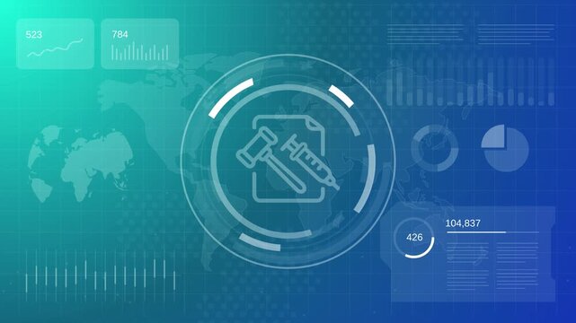 Health law and medical ethics gavel syringe legal moral issues in healthcare medical practice and biotechnology patient safety and regulatory compliance