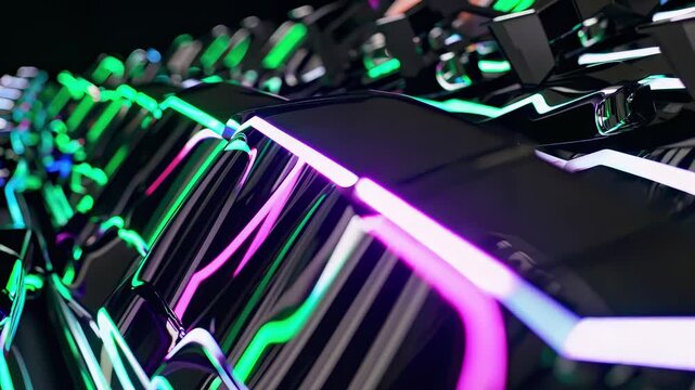 In this captivating video, stunning RGB lighting illuminates a sleek keyboard, showcasing its modern design and vibrant colors. Each key shines brightly, creating a mesmerizing visual experience for v